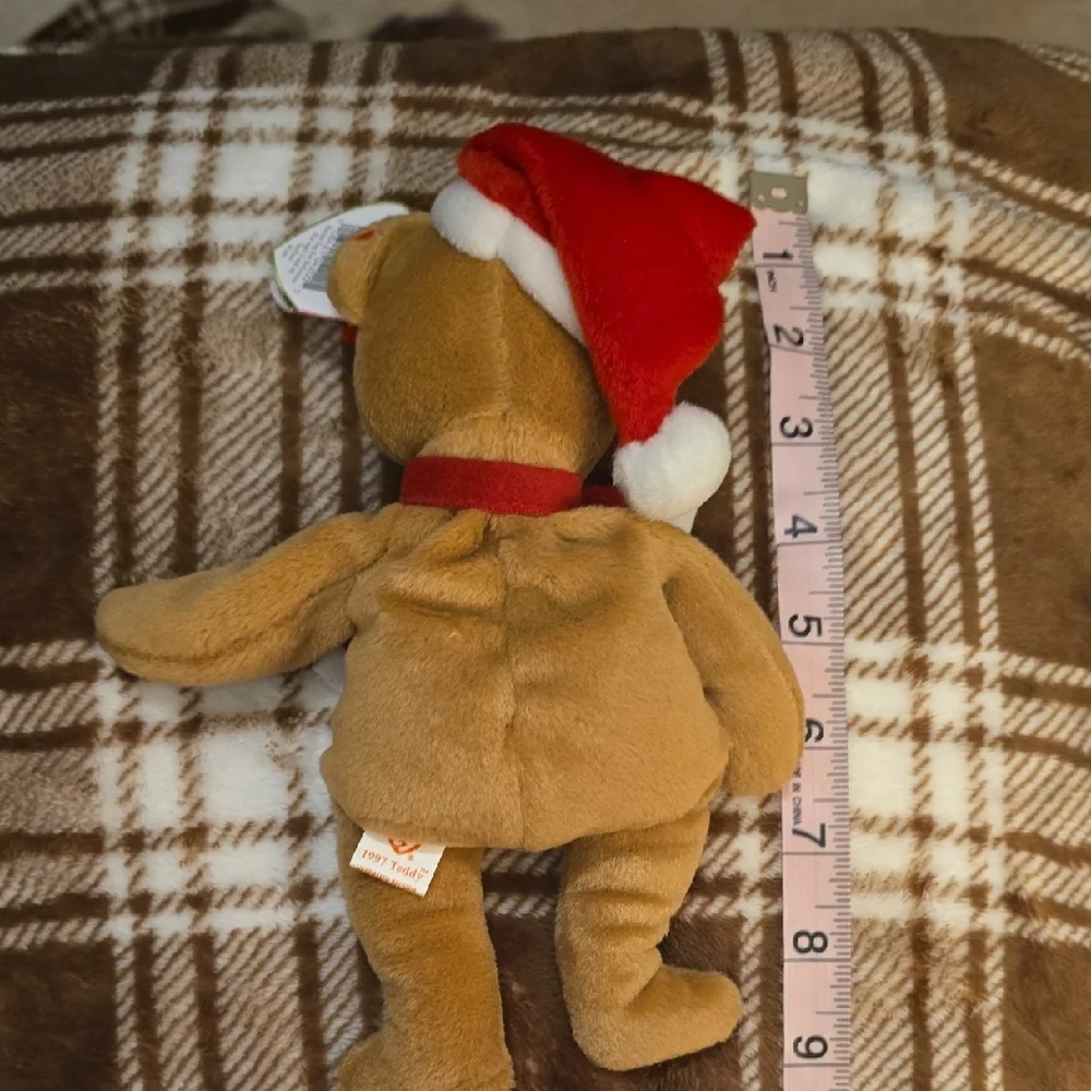 Teddy Style 4200‎ Ty Brown Teddy Bear with Red Santa Hat